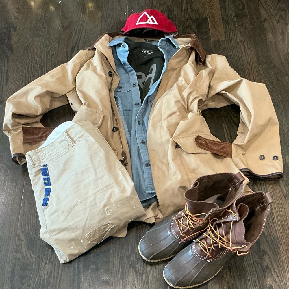 Gap Chamois Shirt Jacket In Blue and in Khaki